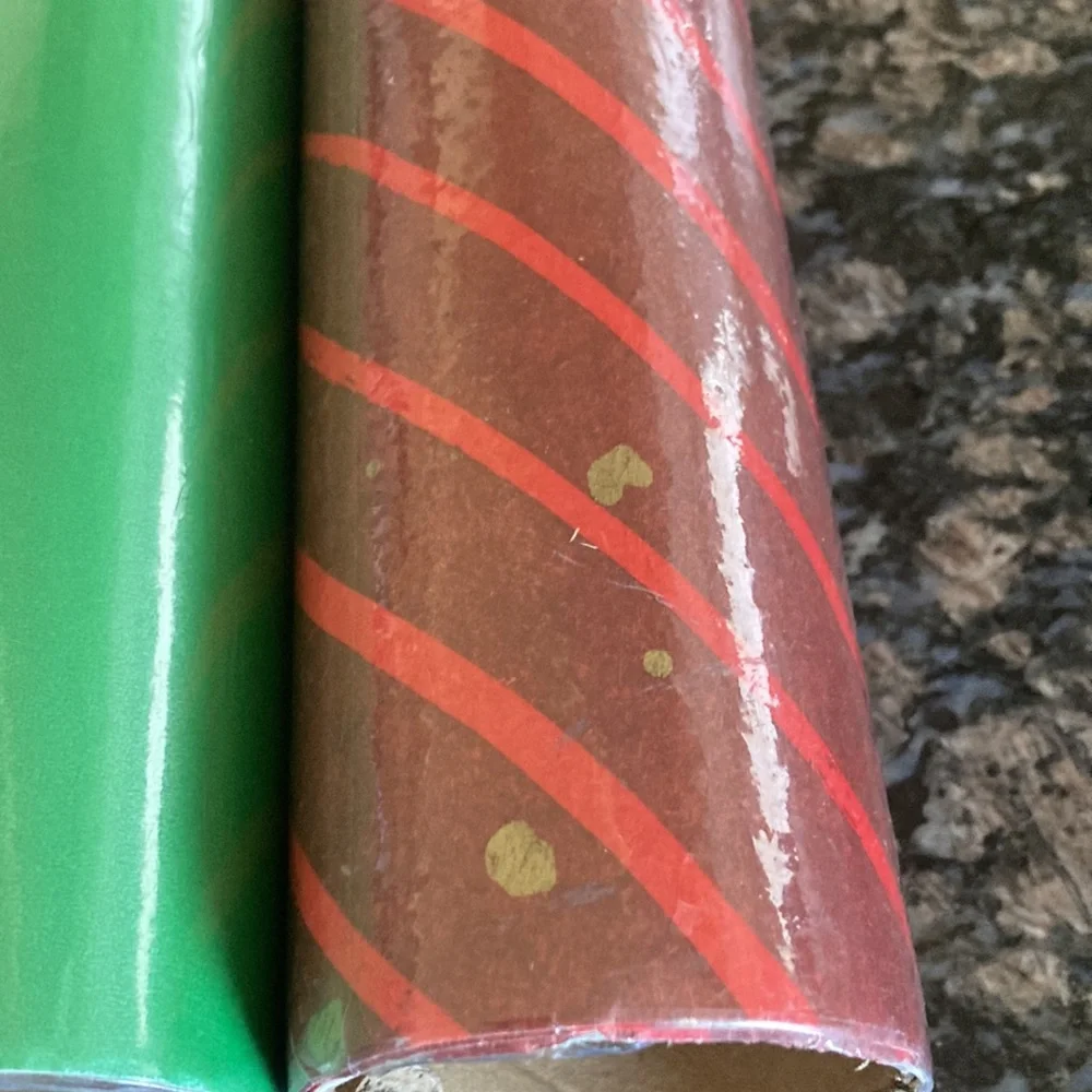 RECOLLECTIONS ASSORTED SHIMMER/TEXTURED PAPER ROLLS 1 6x24” LOT OF 4 NWT